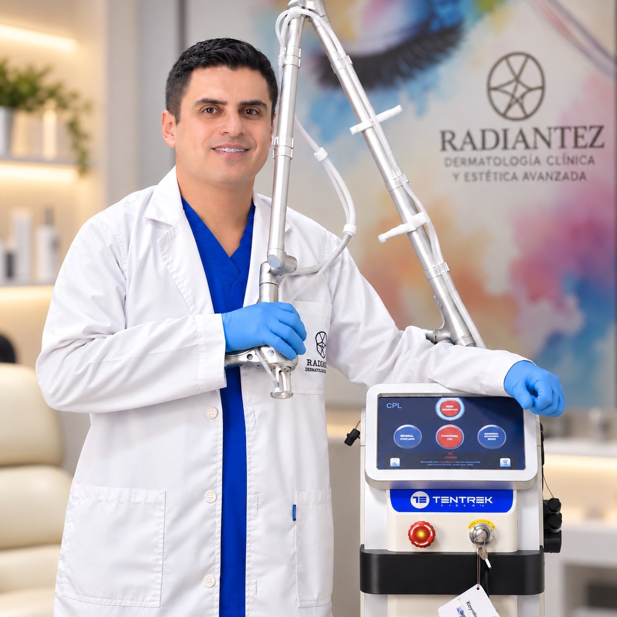 Equipo XLase de tecnología italiana en Radiantez, Pasto